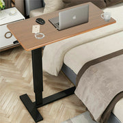 Non Tilt Top Overbed Bedside Table with Auto-Touch Adjustable Height Wheels V767-JJ-XT186