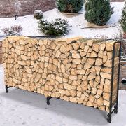 233cm Extra Long Heavy Duty Firewood Log Rack Metal Storage Holder Garden Indoor V767-JJ-XZ112-V1