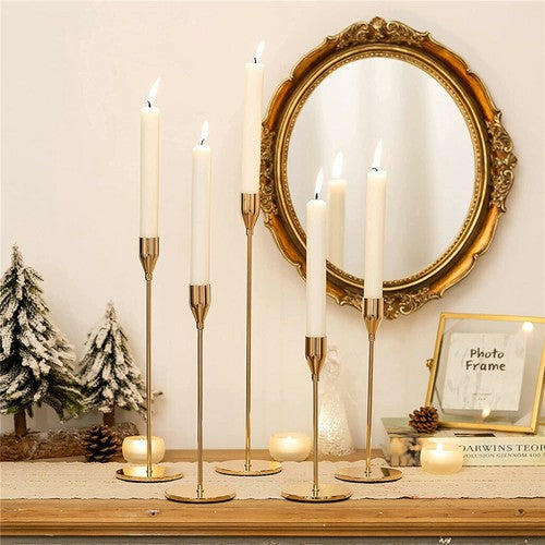 Set of 3 Decorative Candlestick Holder- Gold V767-JJ-XZ121