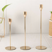 Set of 3 Decorative Candlestick Holder- Gold V767-JJ-XZ121