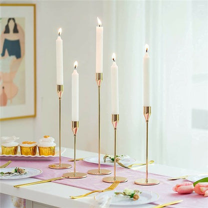 Set of 3 Decorative Candlestick Holder- Gold V767-JJ-XZ121
