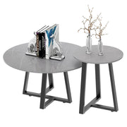 Set of 2 Grey Sintered Stone Tables V767-JJ-XZ169-V1