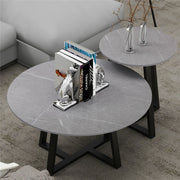 Set of 2 Grey Sintered Stone Tables V767-JJ-XZ169-V1