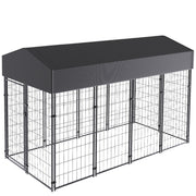 Large Jumbo Outdoor Dog Kennel Heavy Duty Pet Playpen Pre-galvanized Animal Cage Fence V767-JJ-XZ171-L-V1