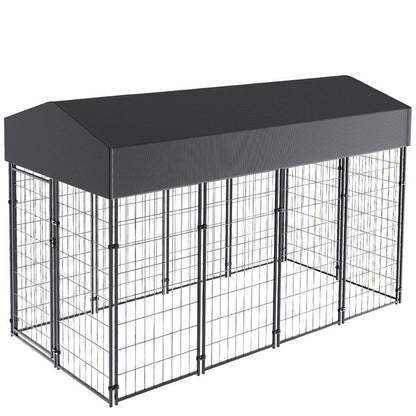 Large Jumbo Outdoor Dog Kennel Heavy Duty Pet Playpen Pre-galvanized Animal Cage Fence V767-JJ-XZ171-L-V1