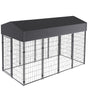 Large Jumbo Outdoor Dog Kennel Heavy Duty Pet Playpen Pre-galvanized Animal Cage Fence V767-JJ-XZ171-L-V1