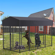 Large Jumbo Outdoor Dog Kennel Heavy Duty Pet Playpen Pre-galvanized Animal Cage Fence V767-JJ-XZ171-L-V1