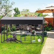 Large Jumbo Outdoor Dog Kennel Heavy Duty Pet Playpen Pre-galvanized Animal Cage Fence V767-JJ-XZ171-L-V1