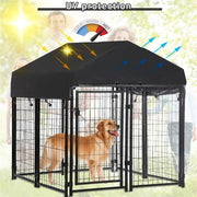 Dog Playpen House Heavy Duty Large Outdoor Dog Kennel Anti-rust Metal Pet Crate V767-JJ-XZ171-XS-V1
