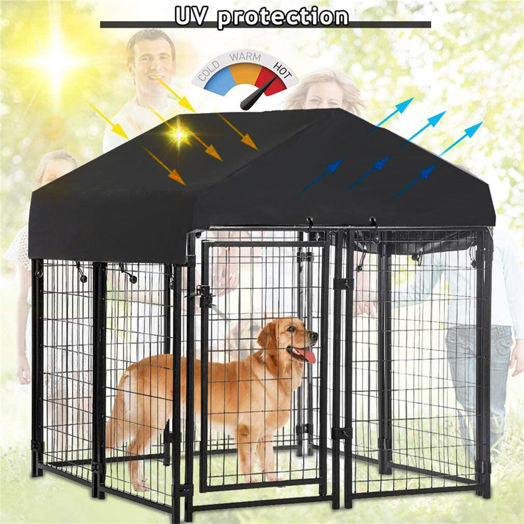 Dog Playpen House Heavy Duty Large Outdoor Dog Kennel Anti-rust Metal Pet Crate V767-JJ-XZ171-XS-V1