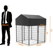 Dog Playpen House Heavy Duty Large Outdoor Dog Kennel Anti-rust Metal Pet Crate V767-JJ-XZ171-XS-V1