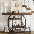 4-Tier Large Vintage Console Table Ultra Long Entryway Sofa Storage Table Hallwa V767-JJ-XZ1717