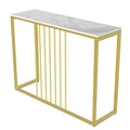 Golden Console Table for Hallway Entryway V767-JJ-XZ191-WT-V1