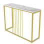 Golden Console Table for Hallway Entryway V767-JJ-XZ191-WT-V1