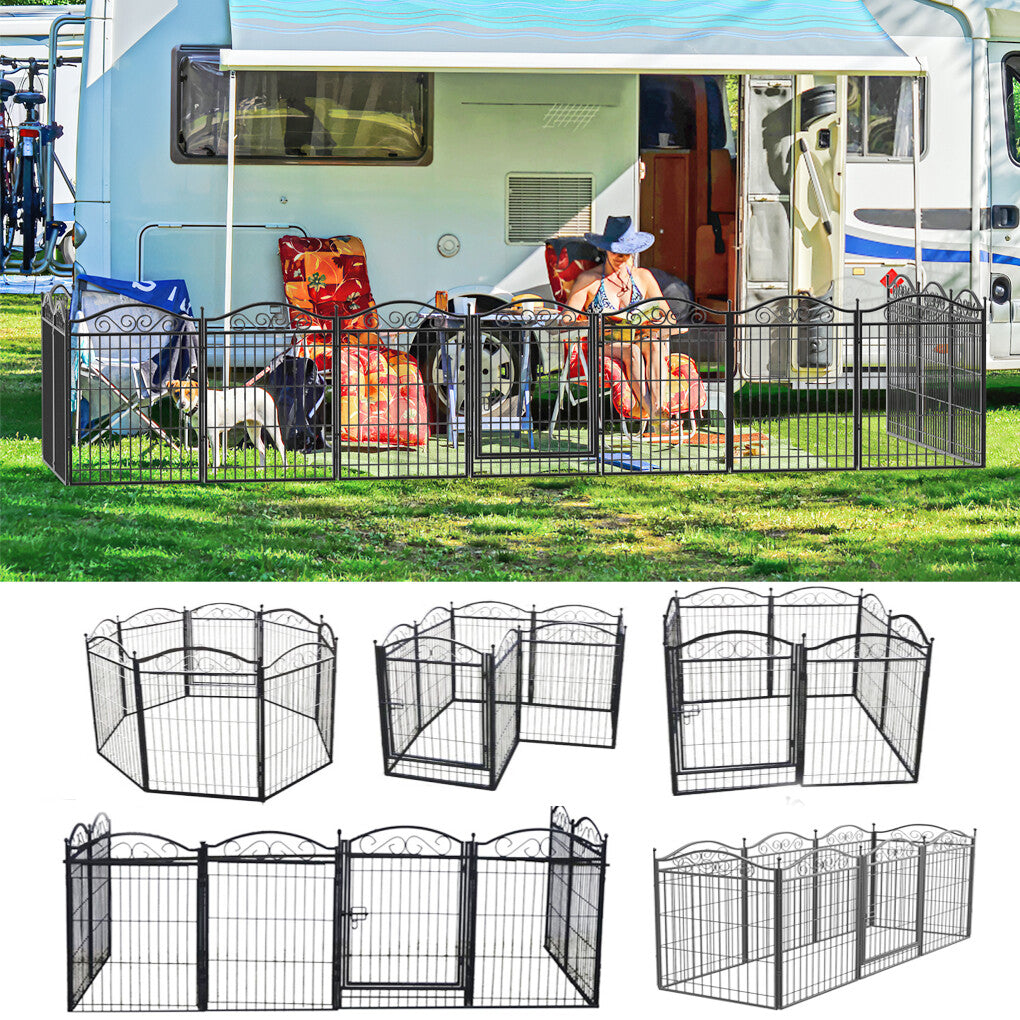 Dog Playpen Kennel Cage Indoor Outdoor Dog Exercise Pen Cat Chicken Rabbit Fence V767-JJ-XZ192