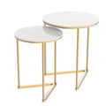 Set of 2 Sintered Stone Nesting End Tables V767-JJ-XZ196