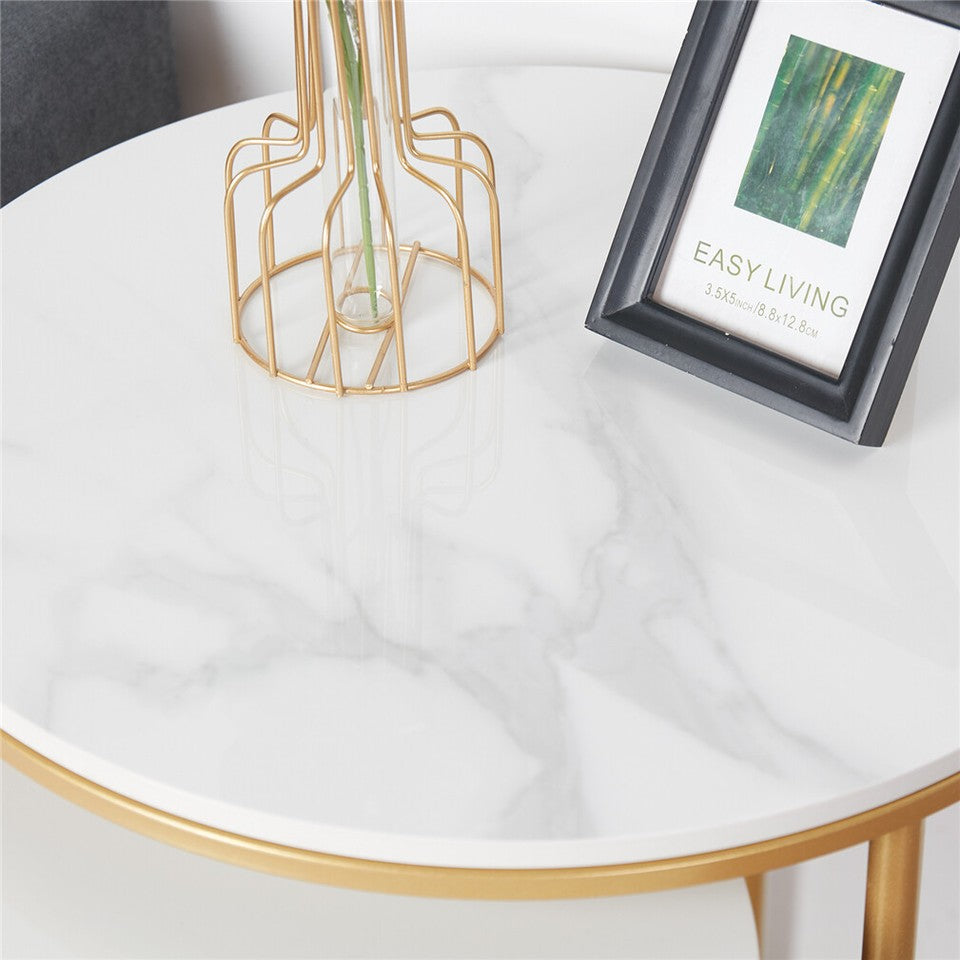 Set of 2 Sintered Stone Nesting End Tables V767-JJ-XZ196