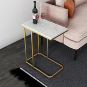 Heavy-Duty C-Shaped End Table with Storage V767-JJ-XZ197