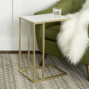 Heavy-Duty C-Shaped End Table with Storage V767-JJ-XZ197