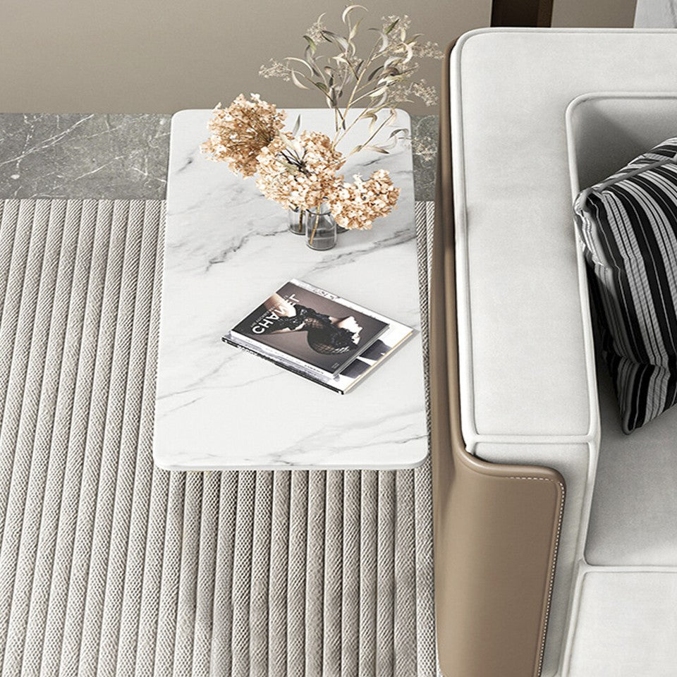Heavy-Duty C-Shaped End Table with Storage V767-JJ-XZ197
