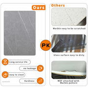 Set of 2 Grey Marble Round Nesting Tables V767-JJ-XZ199