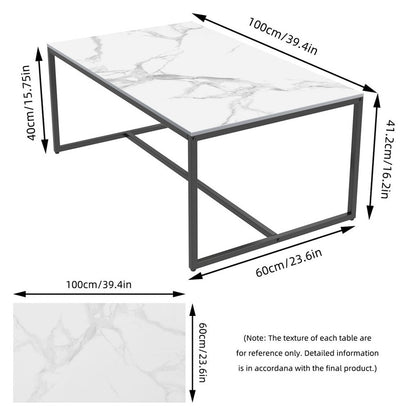 Elegant Heavy Duty Stone Coffee & Side Table V767-JJ-XZ311-BLB