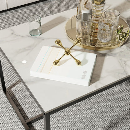 Elegant Heavy Duty Stone Coffee & Side Table V767-JJ-XZ311-BLB