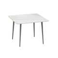 White Sintered Stone Dining Table With Black Legs For Modern Interiors V767-JJ-XZ329-BLB-V1