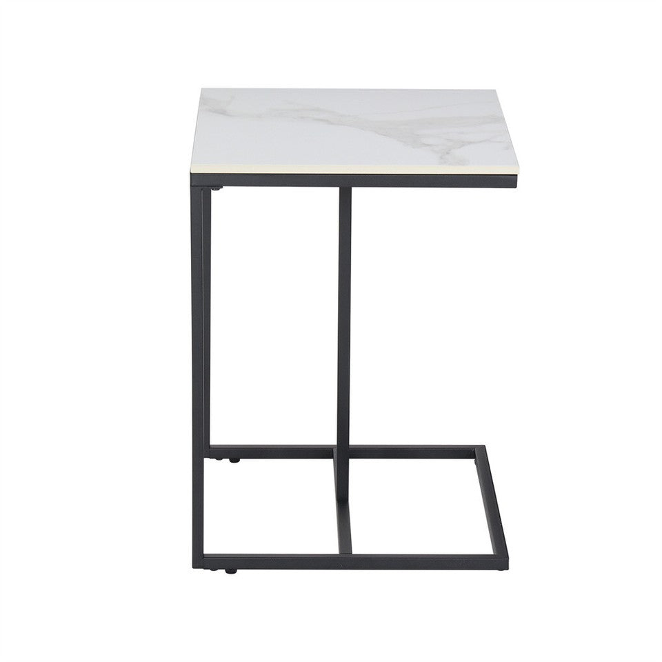 C-Shaped Marble Accent Side Table V767-JJ-XZ776