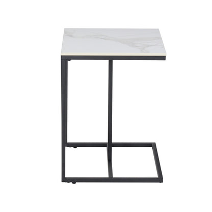 C-Shaped Marble Accent Side Table V767-JJ-XZ776