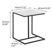 C-Shaped Marble Accent Side Table V767-JJ-XZ776
