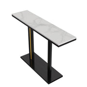 Heavy Duty Marble Entry Console Table Extra Large Sofa Table Accent Furniture V767-JJ-XZ777-BLB