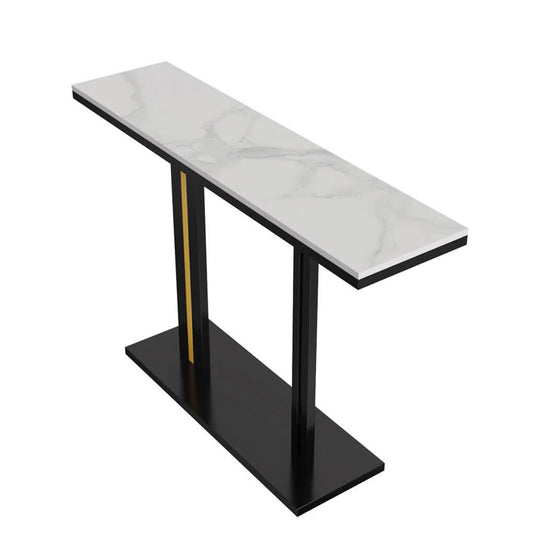 Heavy Duty Marble Entry Console Table Extra Large Sofa Table Accent Furniture V767-JJ-XZ777-BLB