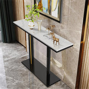 Heavy Duty Marble Entry Console Table Extra Large Sofa Table Accent Furniture V767-JJ-XZ777-BLB