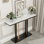 Heavy Duty Marble Entry Console Table Extra Large Sofa Table Accent Furniture V767-JJ-XZ777-BLB