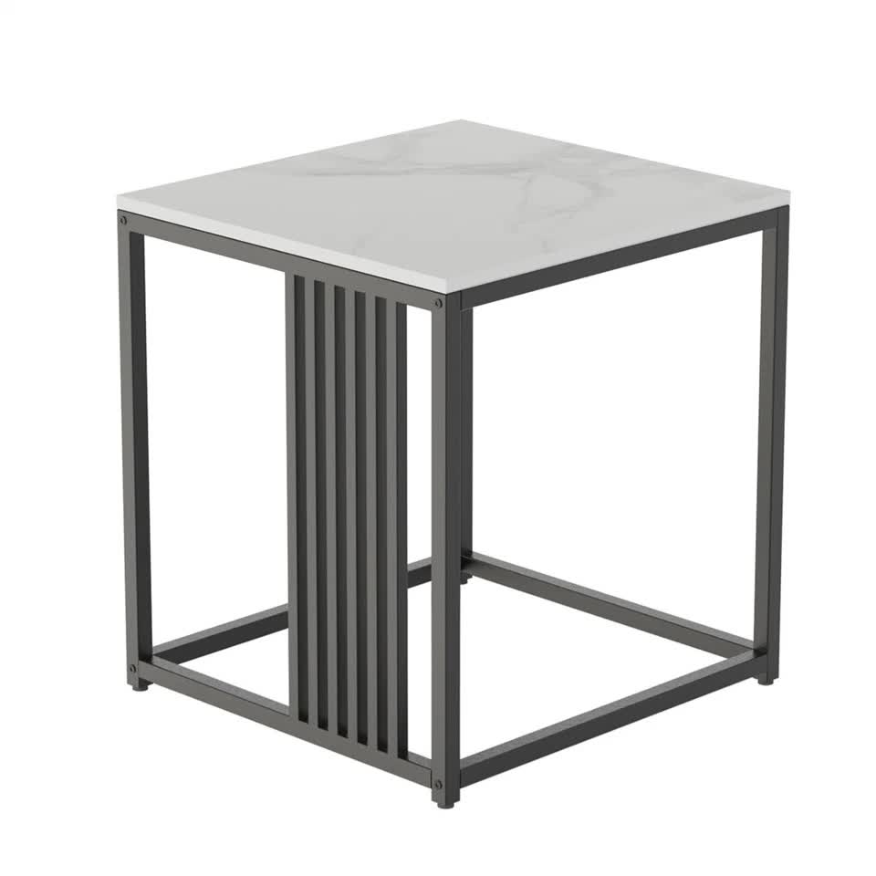 Premium Natural Marble Texture Side End Table Coffee Table Large Bedside Table V767-JJ-XZ877