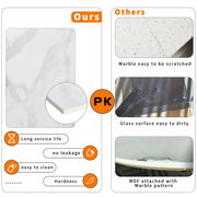 Premium Natural Marble Texture Side End Table Coffee Table Large Bedside Table V767-JJ-XZ877