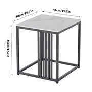 Premium Natural Marble Texture Side End Table Coffee Table Large Bedside Table V767-JJ-XZ877