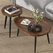 Industrial Nesting Wooden Side Tables V767-JJ-ZT721-G1