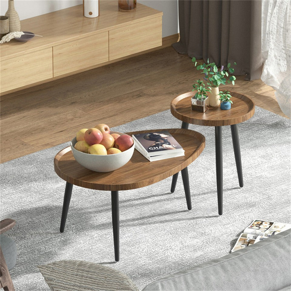 Industrial Nesting Wooden Side Tables V767-JJ-ZT721-G1