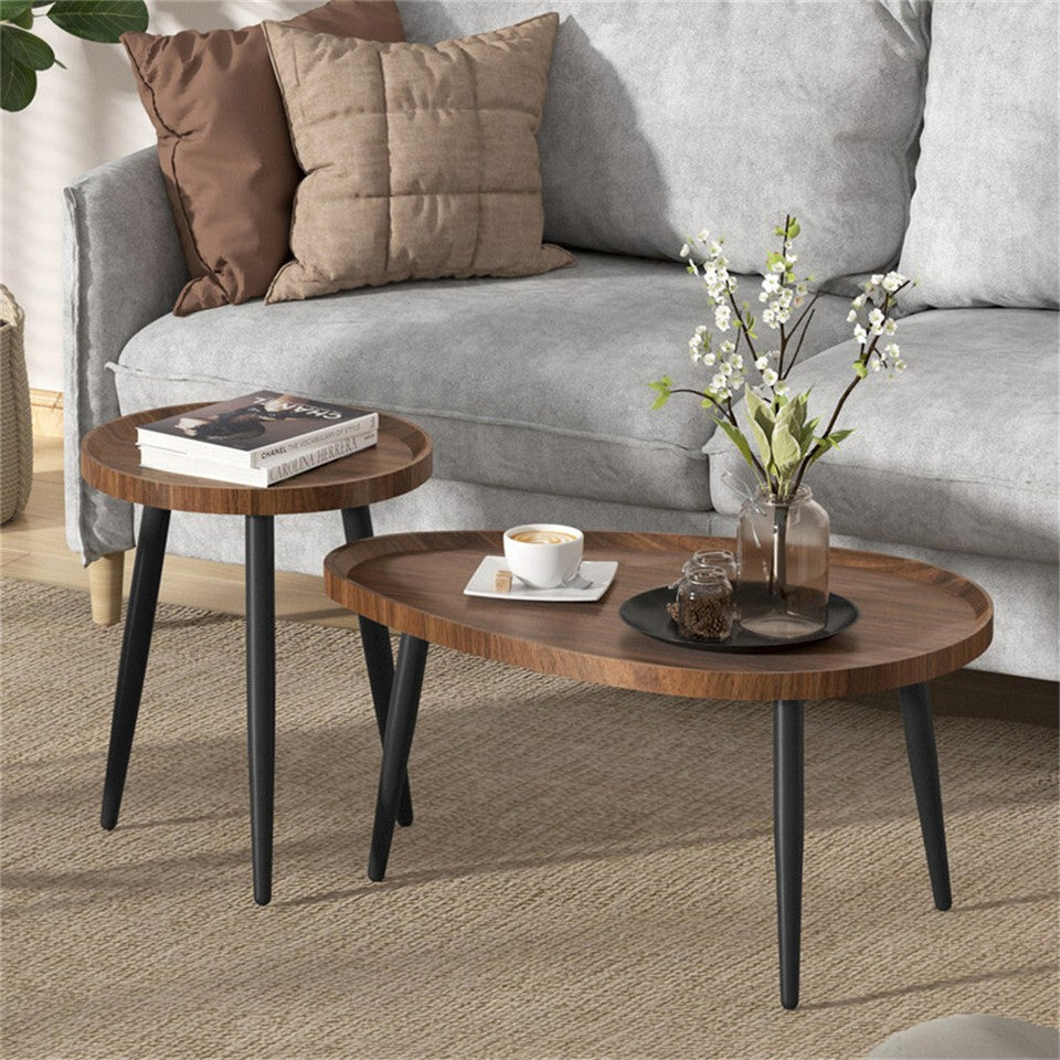 Industrial Nesting Wooden Side Tables V767-JJ-ZT721-G1