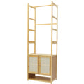 High Strength Bamboo Clothing Rack Closet Organizer Storage Cabinet & Shoe Shelf V767-JJ-ZY1113