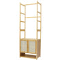High Strength Bamboo Clothing Rack Closet Organizer Storage Cabinet & Shoe Shelf V767-JJ-ZY1113