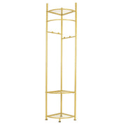 Fin Heavy Duty Clothes Stand Space-Saving Corner Coat Hat Shoes Rack Bedroom V767-JJ-ZY1123-G1