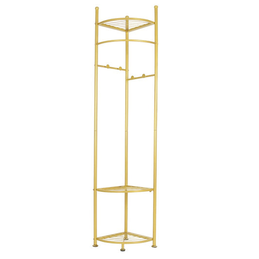 Fin Heavy Duty Clothes Stand Space-Saving Corner Coat Hat Shoes Rack Bedroom V767-JJ-ZY1123-G1