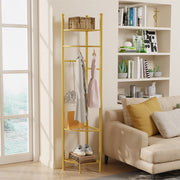 Fin Heavy Duty Clothes Stand Space-Saving Corner Coat Hat Shoes Rack Bedroom V767-JJ-ZY1123-G1