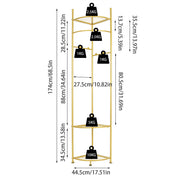 Fin Heavy Duty Clothes Stand Space-Saving Corner Coat Hat Shoes Rack Bedroom V767-JJ-ZY1123-G1