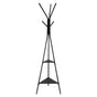 Gold Coat Rack, Freestanding Coats Rack Stand with 2 Shelves & 6 Hooks, Free Standing Hall Coat Tree V767-JJ-ZY163
