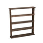 4 Tiers Rustic Wood Spice Rack Organizer Wall Mounted Kitchen Shelves Space Save V767-JJ-ZZ116