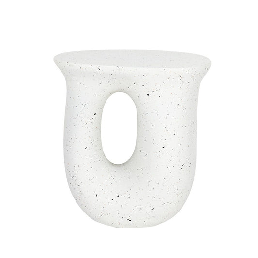 U-Shaped Terrazzo Concrete Outdoor Stool V767-JJ-ZZ1187-G1